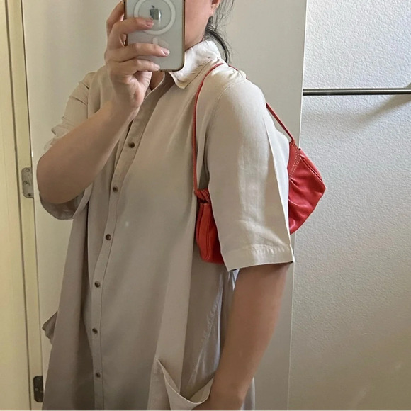 Celine Shoulder Mini Bag Baguette Orange Leather Made in Italy - Picture 16 of 16